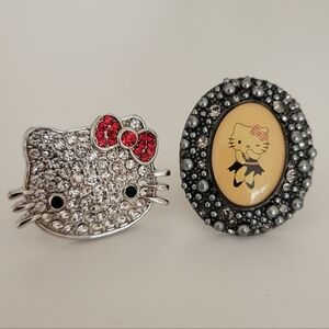 Y2K Hello Kitty Adjustable Rings